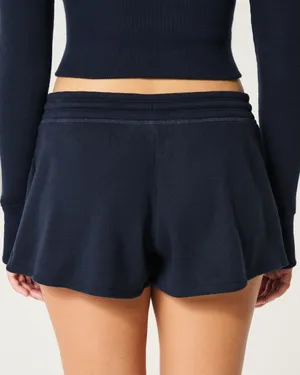 Gilly Hicks Navy Waffle Flutter Shorts thumbnail 3