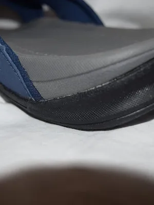 Blue Strappy Sandals, Slide, Thong, Gray Rubber Sole EU38(7-8) thumbnail 4