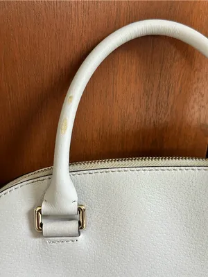 Kate Spade Grove Street Carli Gray Dome Leather Satchel with Crossbody Strap thumbnail 13