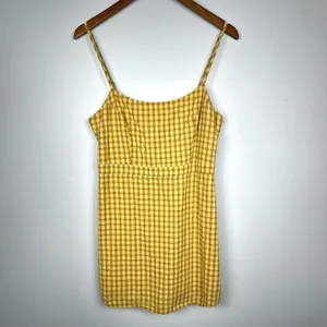 Urban‎ Outfitters Yellow Emma Plaid Mini Dress thumbnail 3