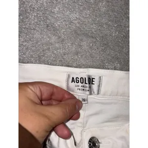 Agolde Sophie Crop Jeans Size 26 White Skinny Distressed thumbnail 2