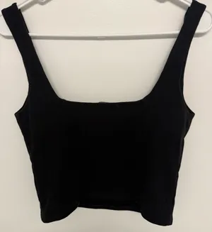 Forever 21 Black Crop Top Square Neck thumbnail 4