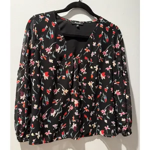 Madewell Shirred Sleeve in Drifting Flowers Blouse Size XS thumbnail 3