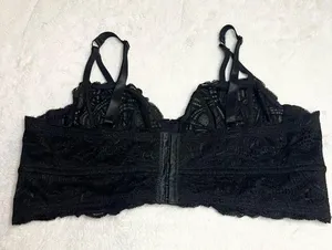 Torrid Curve Black Lace Underwire Longline Bralette Size 2X thumbnail 7