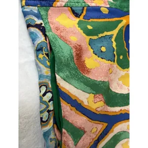 Maeve Anthropologie Wide Leg Pants 0P Multicolor Rhiannon Satin Cropped Flare thumbnail 3