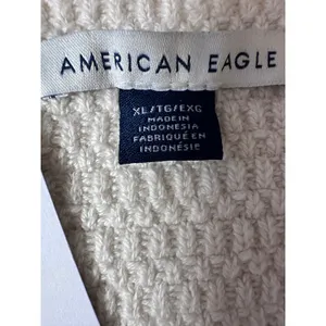 American Eagle Women XL Cream Crochet Strapless Tube Top Pointelle Cutout NEW thumbnail 5