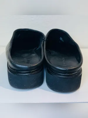 Vince Women’s Graham Slip on Mules Leather Black Clog Size 9 thumbnail 6