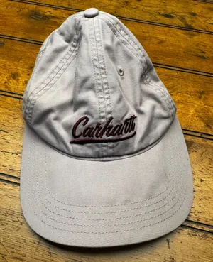 Carhartt Womens‎ Canvas Script Logo Baseball Cap Hat Mauve Pink Adjustable thumbnail 1