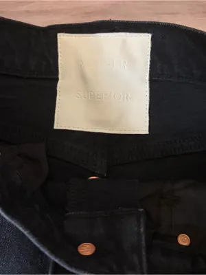 MOTHER The Tomcat Jeans Size 25 Black High Rise Straight Button Fly Denimu thumbnail 5