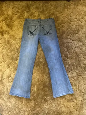 Vanity Y2K Low Rise Bootcut Jeans Light Wash Stretch Denim Flare Jeans thumbnail 7