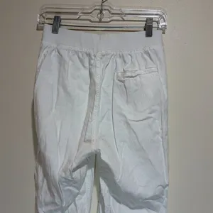 Faherty Size S Small Arlie Day Pant Joggers White Linen Blend thumbnail 7