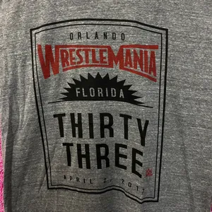Wrestlemania 33 Orlando Florida 2017 Event Promo WWE Tee M thumbnail 2