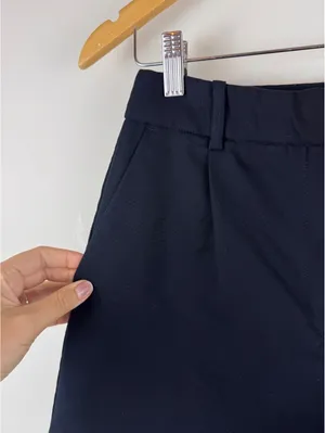 Zara Women’s Black High Waisted Tailored Shorts Size S Minimalist Office Chic thumbnail 3