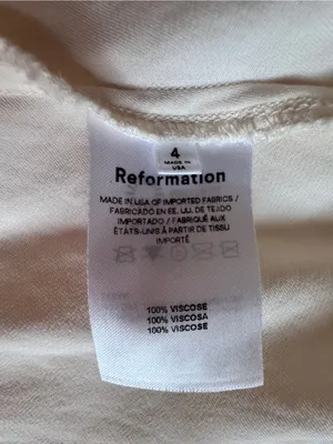 Reformation Portofino Ivory Off-Shoulder Slip Midi Dress Size 4 thumbnail 8