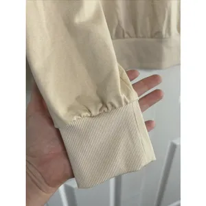 Feat Blanket Blend Crewneck Sweatshirt Womens Size XL Cream Tan Pullover Soft thumbnail 2