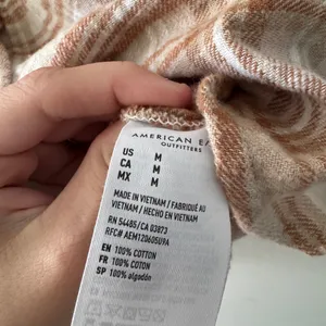 American Eagle Brown Tan Plaid Oversized‎ Button Down Top thumbnail 8