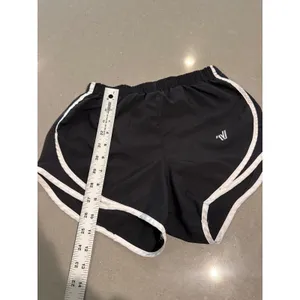 Varsity Spirit Black Athletic Running Shorts White Trim women's medium‎ thumbnail 2
