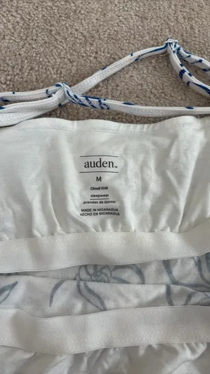 NWOT Auden Pajama Top Blue Size M thumbnail 5
