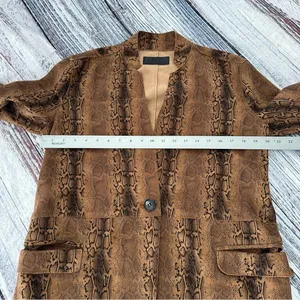 BLANK NYC Copperhead Faux Leather Trench Coat thumbnail 8