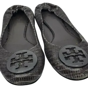 TORY BURCH Pewter Ballerina Flats size 6 thumbnail 1