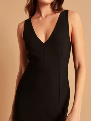 Abercrombie Black MIDI Dress thumbnail 4