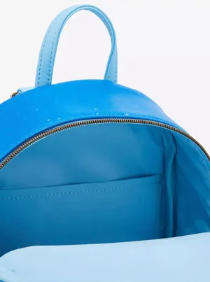 Disney x Loungefly Winnie the Pooh and Friends Halloween blue backpack. thumbnail 4