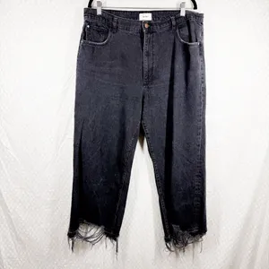 DL1961 Black Hepburn Wide Leg 27” Jeans‎ thumbnail 2