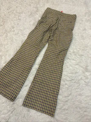 Spanx perfect kick flare in Dijon jacquard plaid ponte pants thumbnail 2