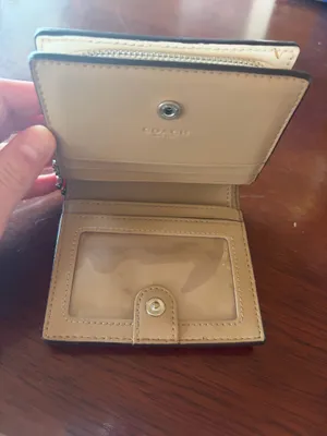 ☁️💜Coach Snap Wallet in Lavender & Blush thumbnail 5