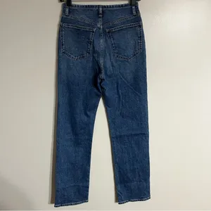 Madewell 90s Straight Leg Jeans‎ High Rise Button Fly Blue Denim Size 24 thumbnail 15