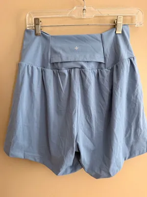 Halara L Womens shorts 5" High-Waisted Light Blue Athletic Shorts L With Tags thumbnail 3