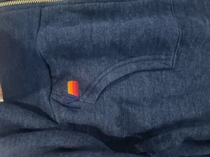 RARE Aviator Nation Navy Neon 5 Stripe Jacket thumbnail 2