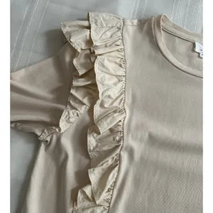 Anthropologie Karina Ruffle Top Size XL 100% Cotton Cream Ruffled Blouse Boho thumbnail 14
