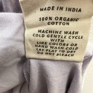 WVN sleeveless tee shirt Maxi dress crewneck lavender purple Organic cotton M thumbnail 4