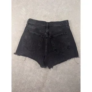 abercrombie relaxed 90s‎ cutoff shorts black 26/2 thumbnail 4