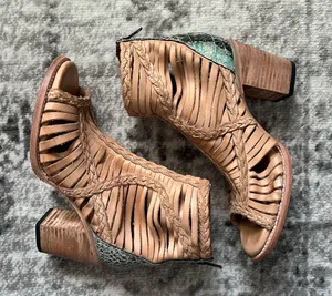 Freebird by Steven Bela Taupe Multi Turquoise thumbnail 1
