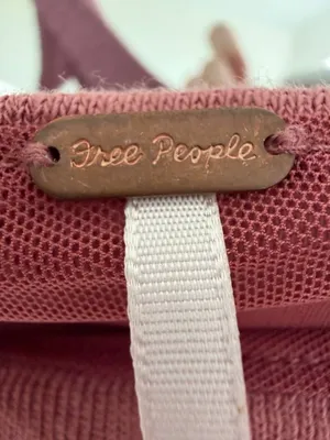 Free People Boulevard Mauve Ruched Tie Shoulder Crop Tank Top Size S thumbnail 8