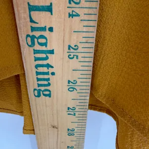 Umgee Babydoll Blouse Women M Mustard Ruffle Tiered Boho Cottagecore Prairie thumbnail 7