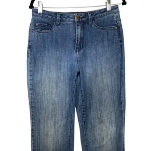 Coldwater Creek Brand Jeans Womens‎ 6 Blue Straight Leg Medium Wash Denim Pants thumbnail 3