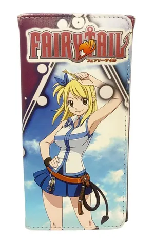 Unisex Long Wallet Cosplay FAIRY TAIL Purse Card Cash‎ Wallet Anime thumbnail 1