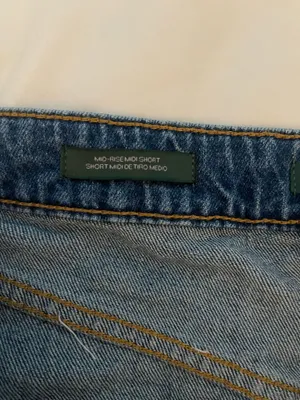wild fable dark wash jean shorts mid rise thumbnail 5