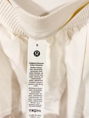 Lululemon Tennis Time Skirt White Skort Pleated Athletic Size 6 thumbnail 3