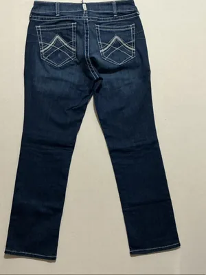 Ariat Dark Indigo Bootcut Jeans with Contrast Pocket Stitching thumbnail 2