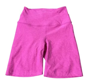 Beyond‎ Yoga Spacedye Crossover Biker Shorts Pink High Waisted XS Heathered thumbnail 1