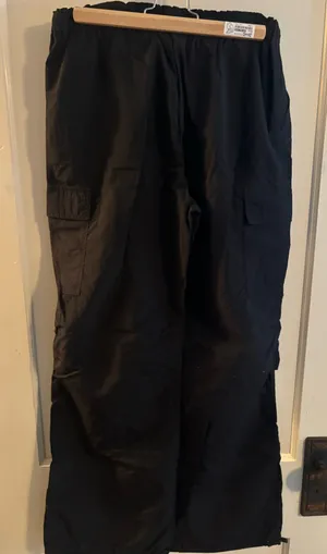Black Parachute Cargo Pants Size M thumbnail 1