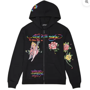 EdHardy - DAGGER GIRL ZIP FRONT HOODIE thumbnail 2