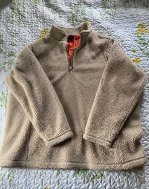 Lands' End tan pullover thumbnail 1
