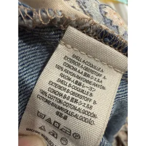 We The‎ Free Wide Leg Boho Paisley Print Jeans Size 31 thumbnail 7