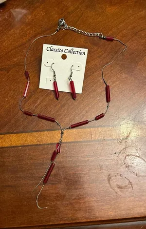Fashion jewlery earring and necklace made in Czech Republic thumbnail 1