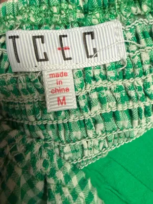 TCEC Gingham Puff Sleeve Crop Top + Skort Set // Picnic Coquette Summer Vibe M thumbnail 11